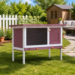 Warm and Safe Large Rabbit Hutch for Your Pets