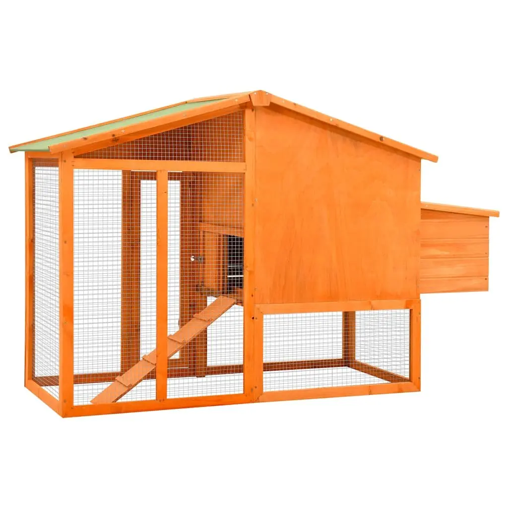 Chicken Coop Nest Box Large Run Galvanised Steel Wire Mesh Brown
