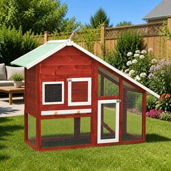 Reliable 2-Layer Rabbit Hutch for Small Pets