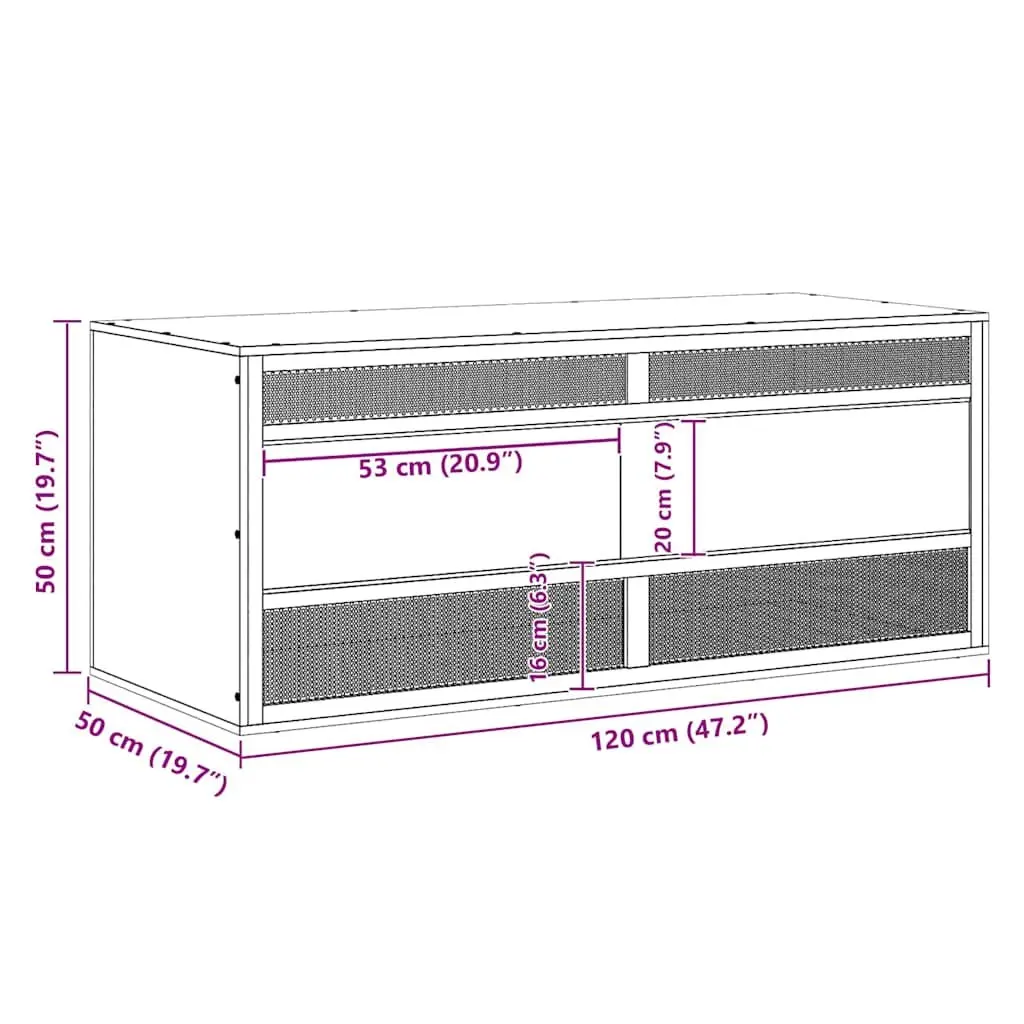 Small Animal Terrarium Habitat Enclosure 120 x 50 x 50 cm Multicolour
