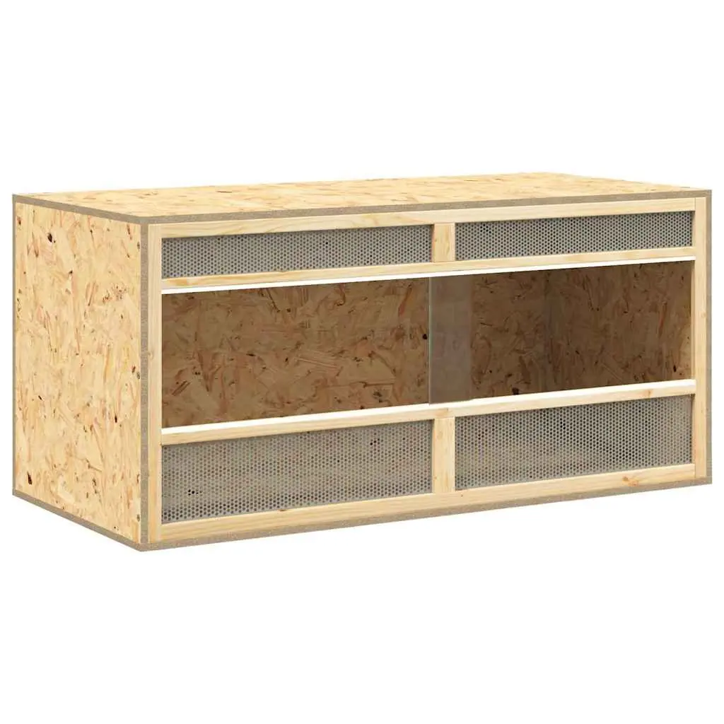 Reptile Habitat Enclosure for Small Animals Engineered Wood Multicolour 100x47x47cm
