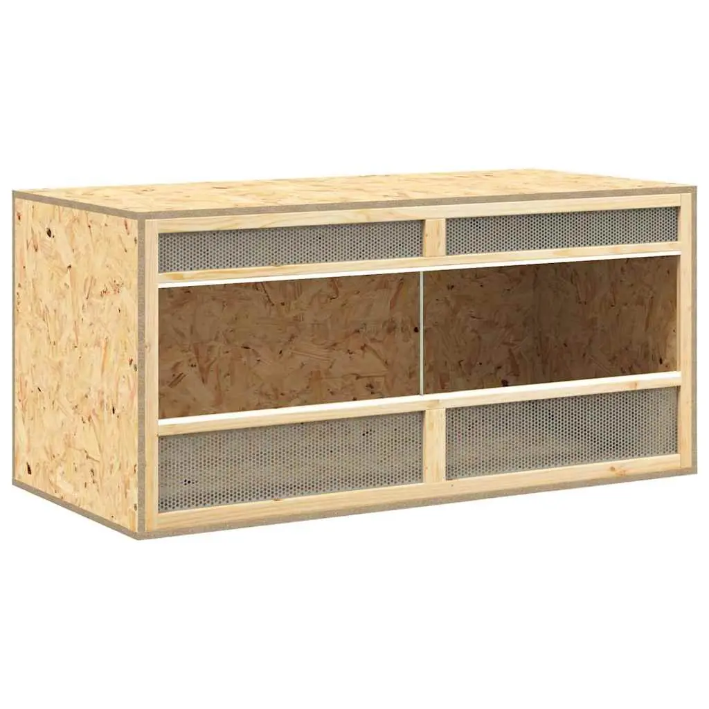 Reptile Habitat Enclosure for Small Animals Engineered Wood Multicolour 100x47x47cm