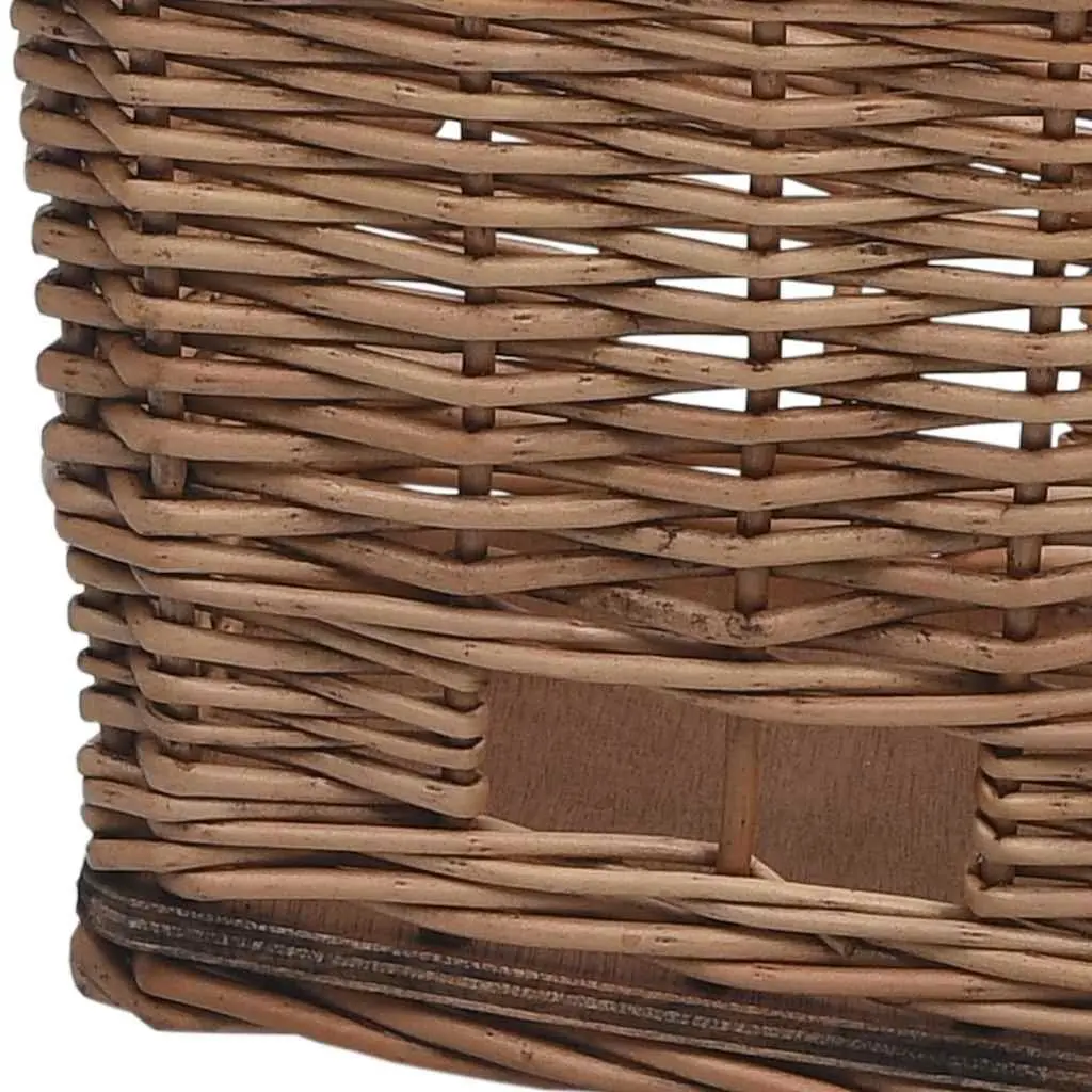 Bicycle Rear Basket for Groceries Pets 55x31x36cm Brown Willow
