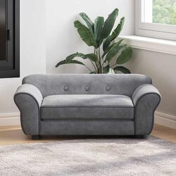 Comfortable and Reliable Grey Dog Sofa 72x45x30 cm