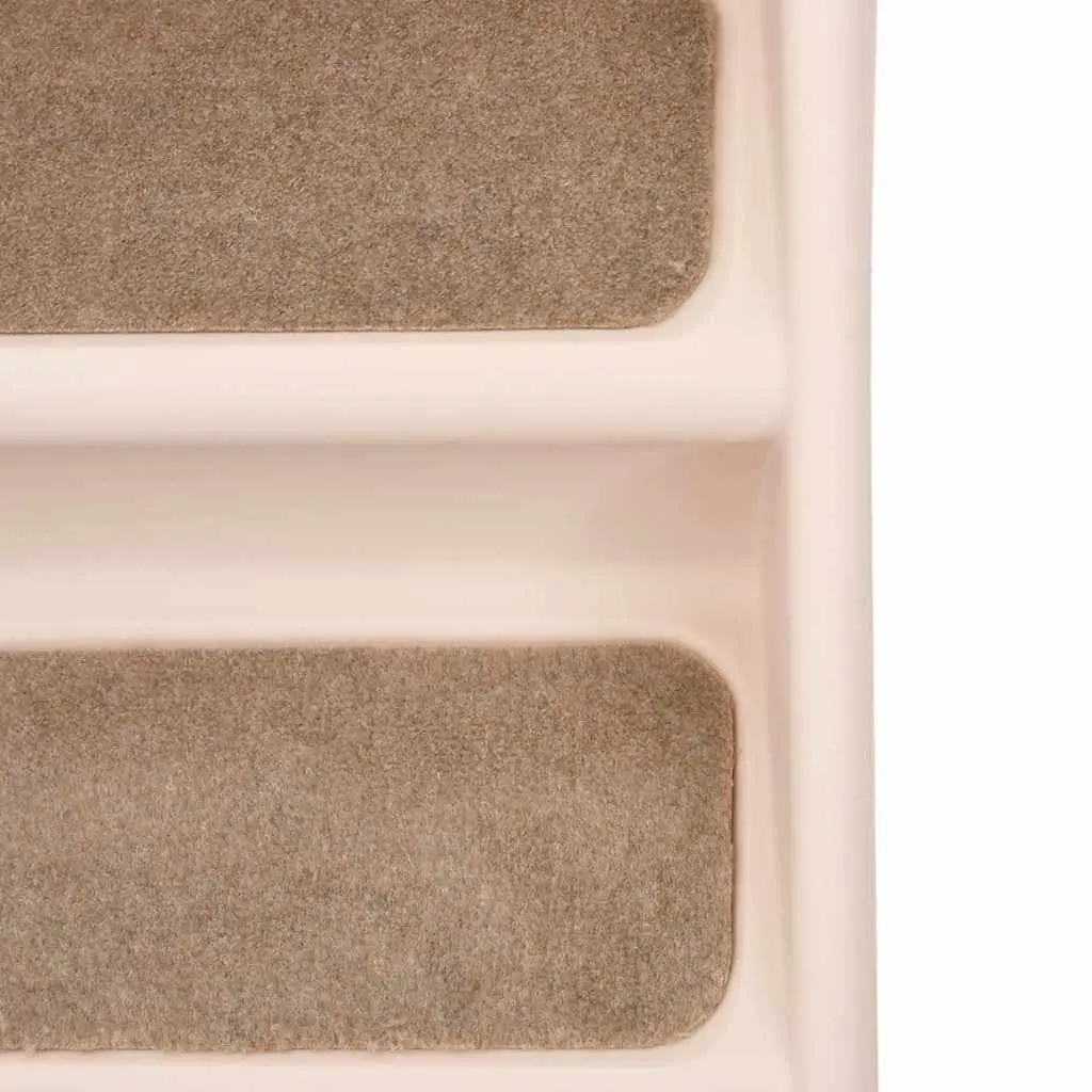 Folding Pet Stairs Ramp for Dogs Cats Bed Sofa Access Cream