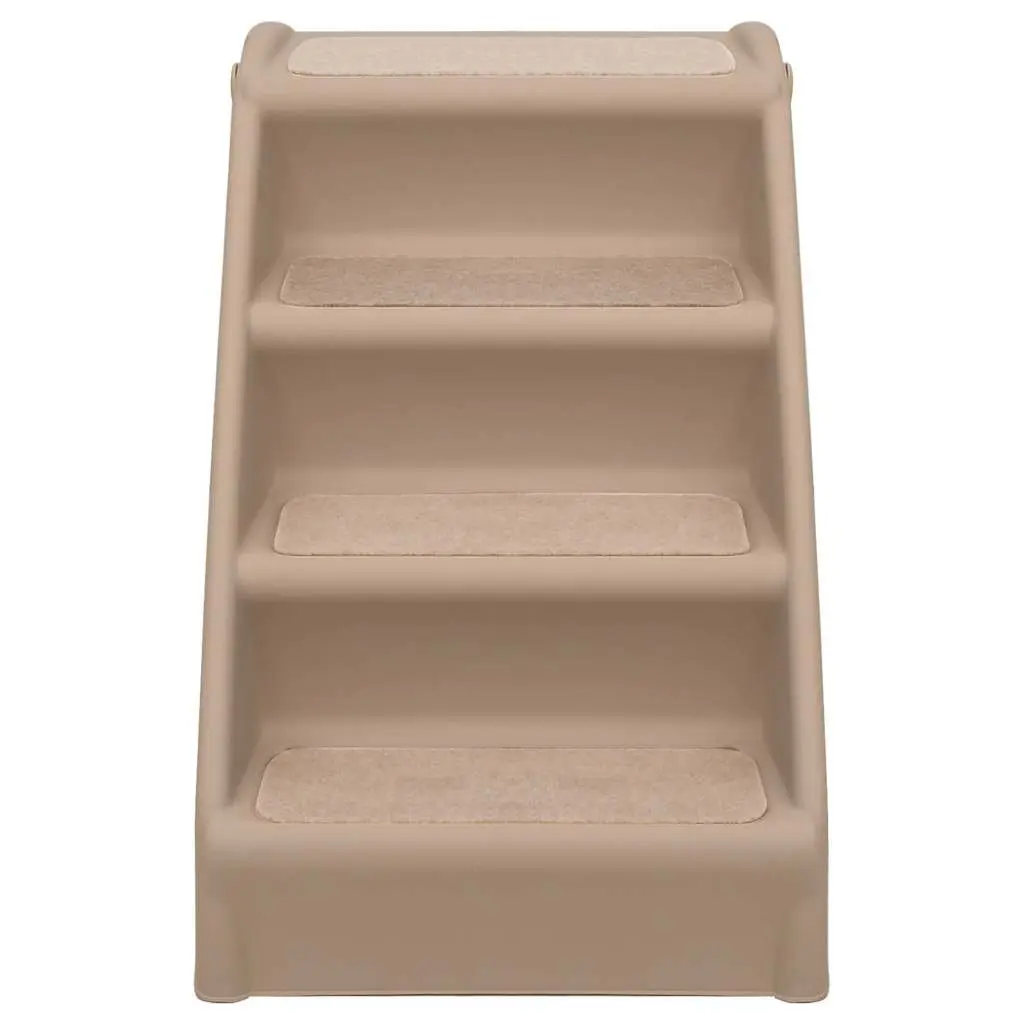 Folding Pet Stairs for Dogs Cats Bed Sofa Ramp Steps Brown