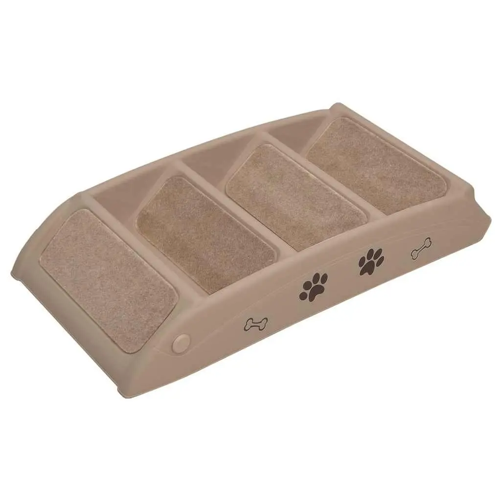 Folding Pet Stairs for Dogs Cats Bed Sofa Ramp Steps Brown