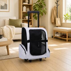 Reliable Grey Pet Trolley: Practical and Comfortable Design
