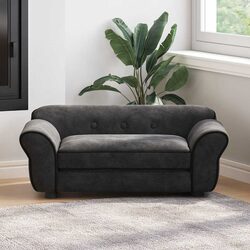 Comfortable Black Dog Sofa Bed for Small Animals