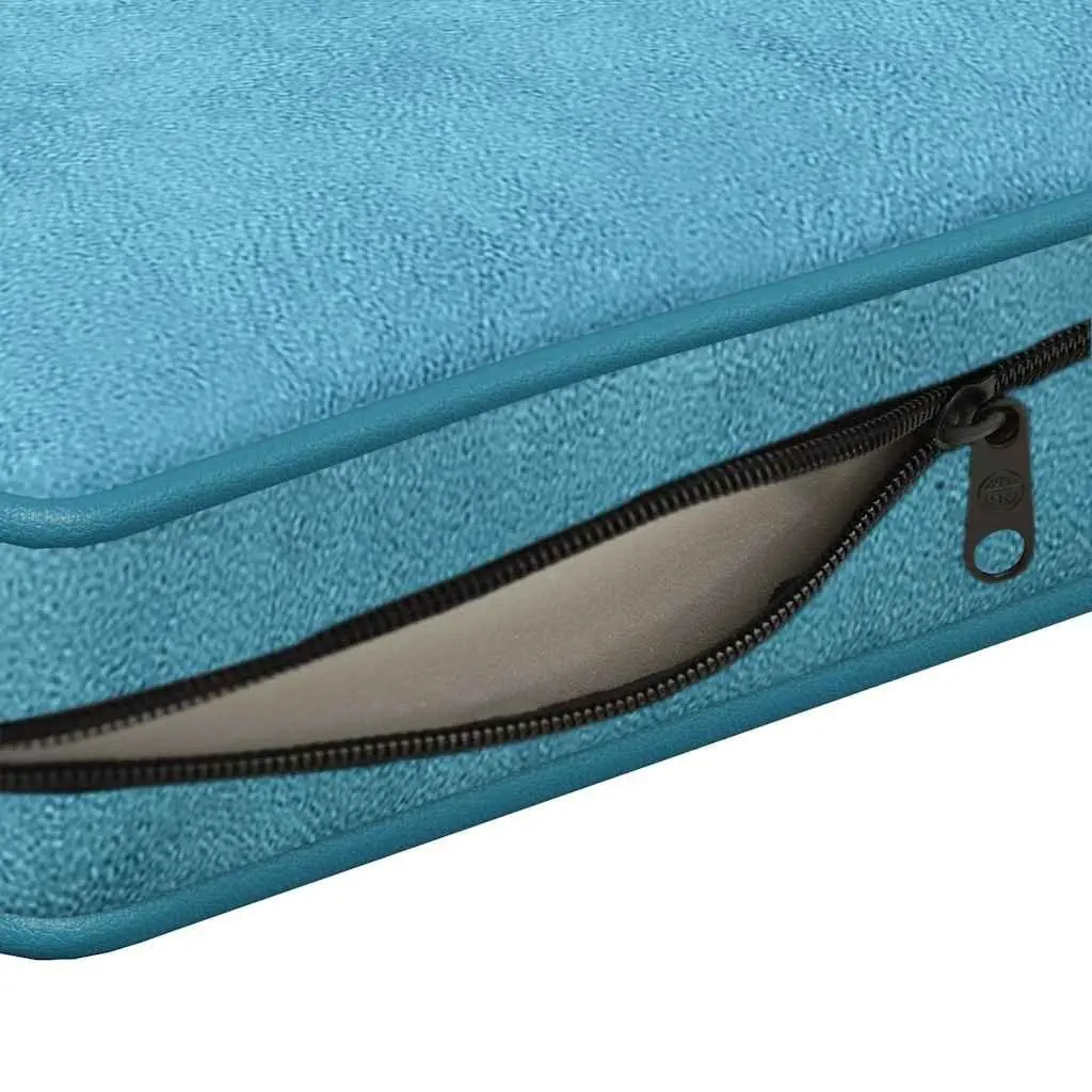 Dog Sofa Bed Plush Cushion Small Animals Cats Washable Cover Turquoise 72 x 45 x 30 cm
