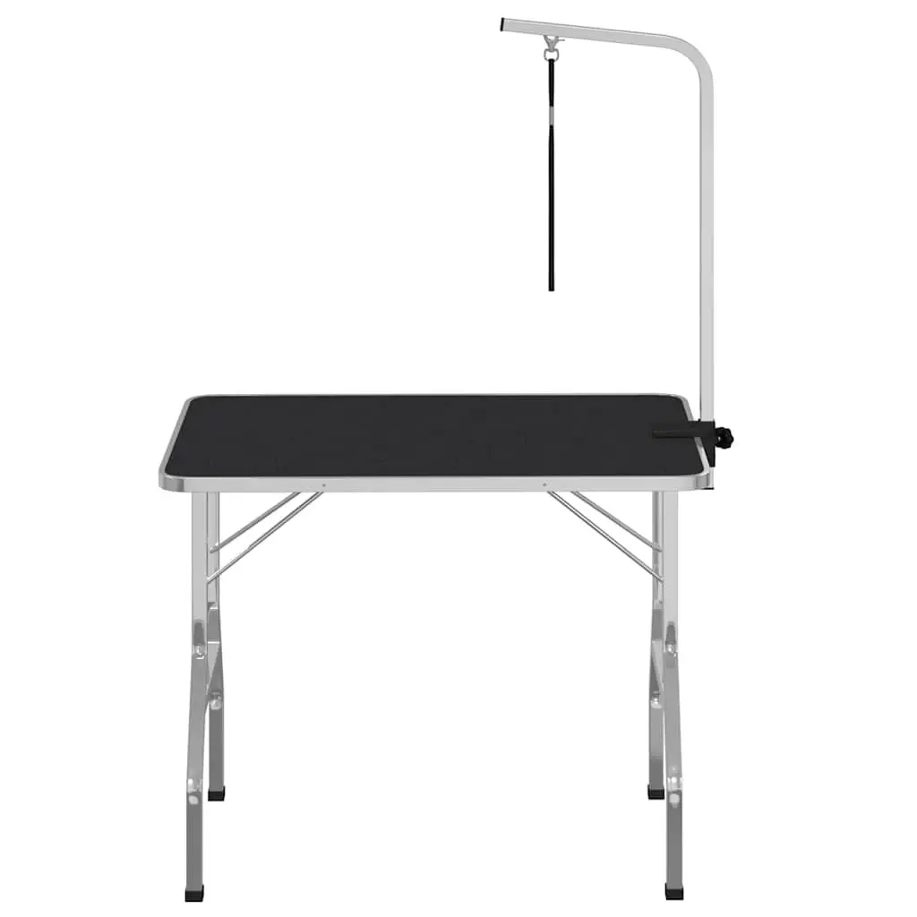 Dog Grooming Table Adjustable Height Foldable Brown