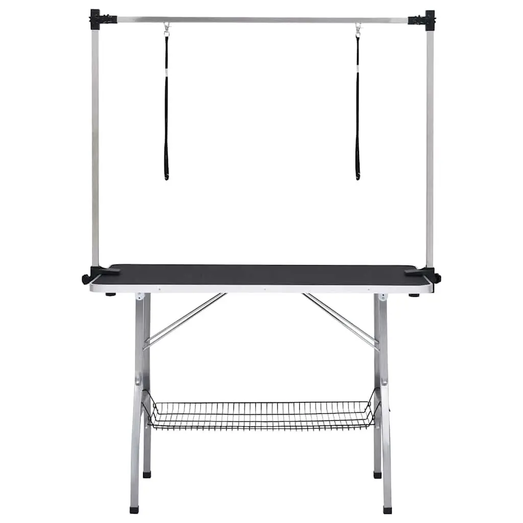 Dog Grooming Table Adjustable Height Foldable Black Non-Slip