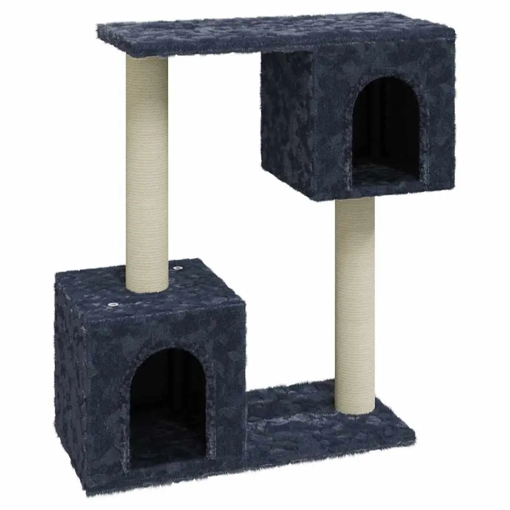 Cat Tree Scratching Post for Climbing Perch House Dark Grey 60 cm