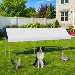 Reliable Outdoor Dog Kennel with Roof 400x100x150cm