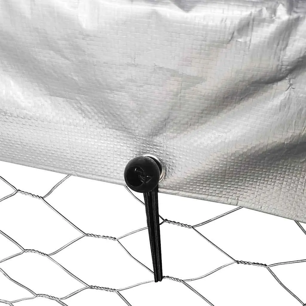 Outdoor Dog Kennel Large Pen Run Enclosure Silver