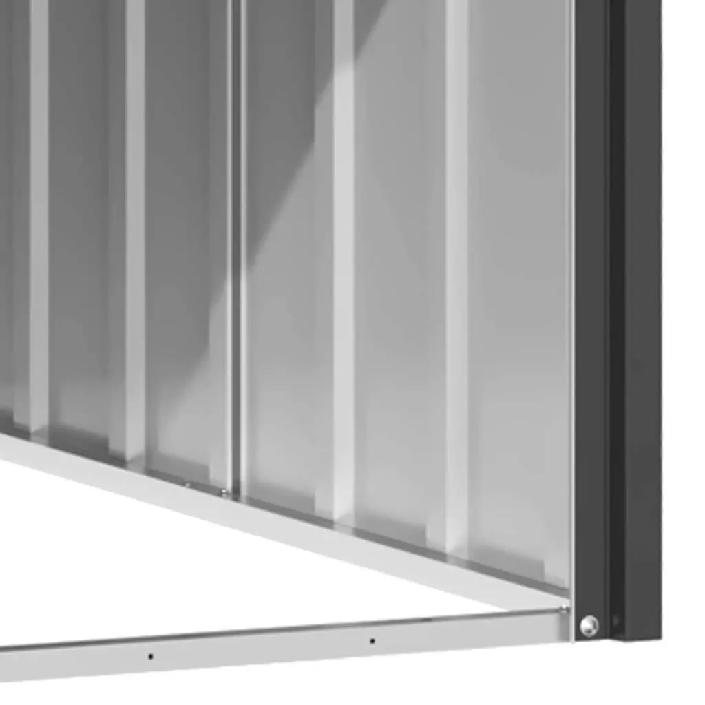 Dog House Outdoor Kennel Shelter 116.5 x 153 x 81.5 cm Anthracite Galvanised Steel