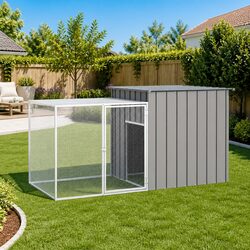 Reliable Galvanised Steel Chicken Cage with Security Features