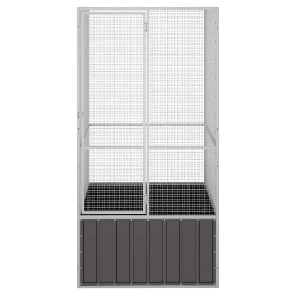 Bird Cage Anthracite Large Aviary Galvanised Steel Frame Mesh Design