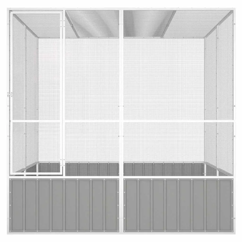Grey Bird Cage