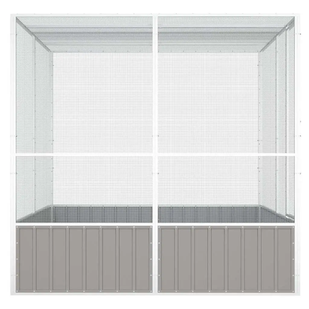 Grey Bird Cage