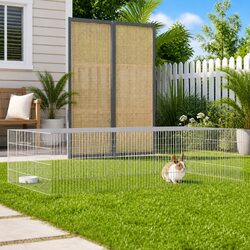 Rabbit Cage 2-Panel Small Animal Hutch Playpen Run Pet Housing Enclosure