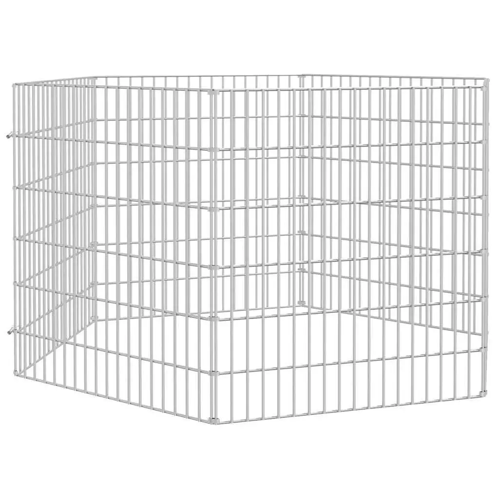 Small Animal Enclosure 6-Panel Pet Pen Play Pen for Rabbits Guinea Pigs Outdoor