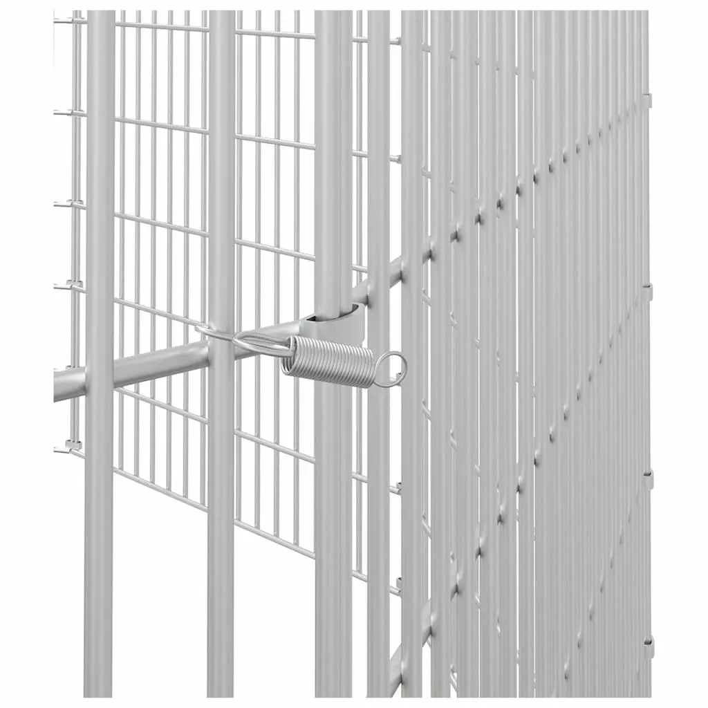Small Animal Enclosure 12 Panel Pet Pen Exercise Run Cage Silver