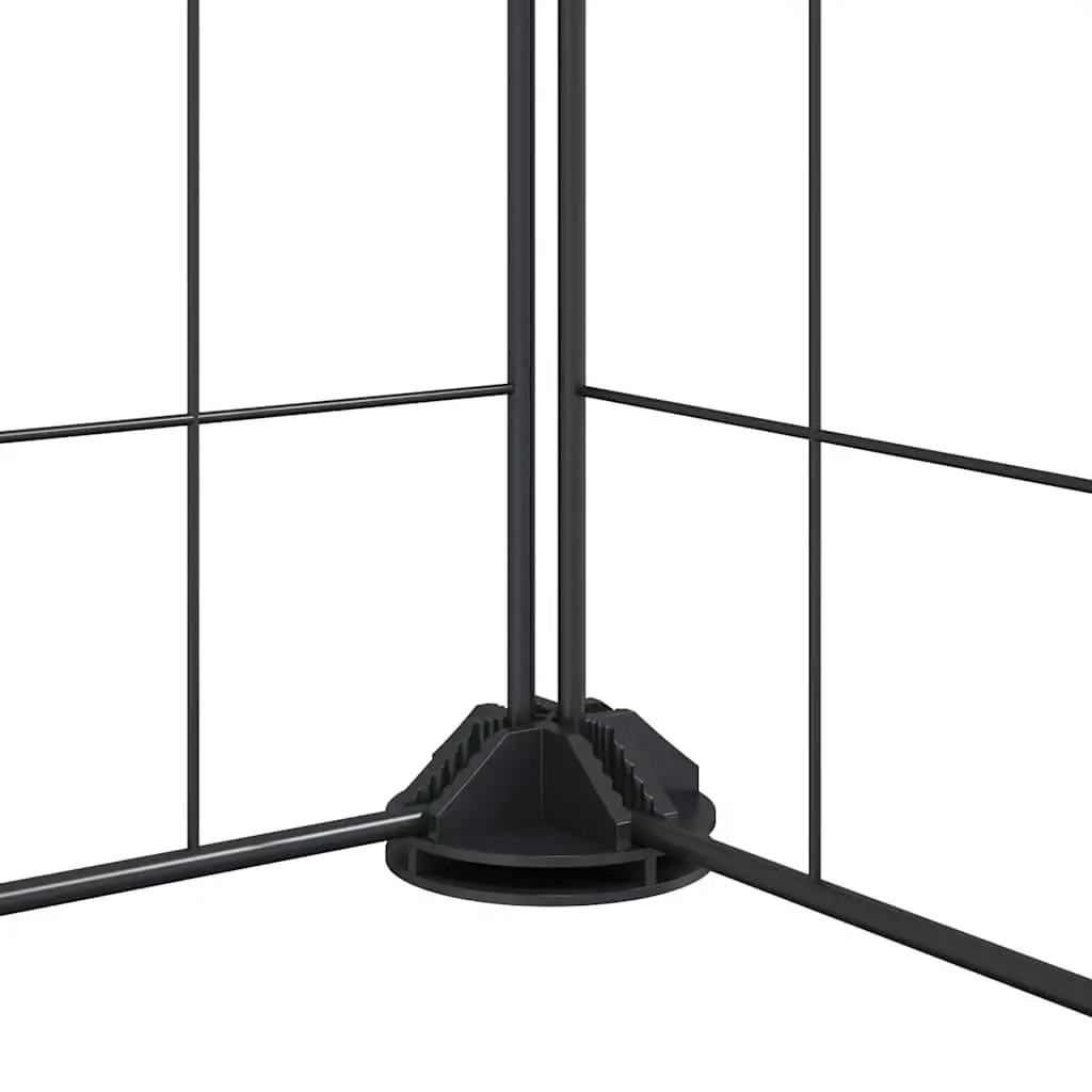 8 Panel Pet Cage Playpen Small Animal Exercise Enclosure Black Steel