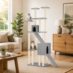 Cat Tree 190cm Multi-Level Furniture Scratching Posts Houses Platforms Ladder