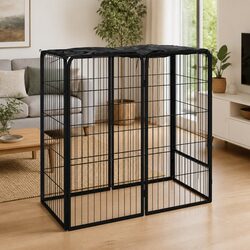 Comforting Dog Playpen with Secure Design for Your Pets