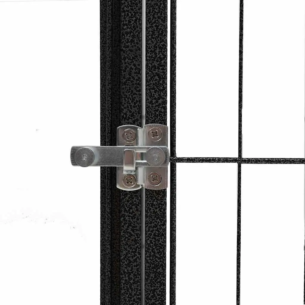Dog Playpen Portable Outdoor Pet Enclosure 6 Panels Black