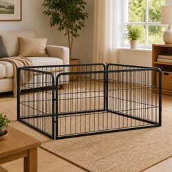 Reliable 4-Panel Dog Playpen 100x50 cm for Your Pet
