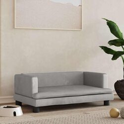 Comfortable Light Grey Dog Bed 80x45x30cm Sofa