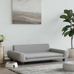 Cozy and Reliable Light Grey Dog Bed for Pets