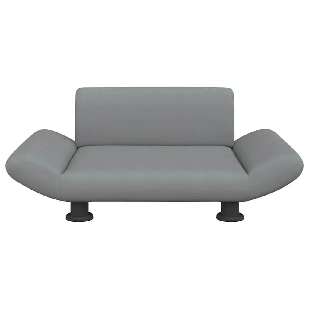 Dog Bed Indoor Comfort Grey Fabric Sofa Couch Lounger 70 x 45 x 28 cm