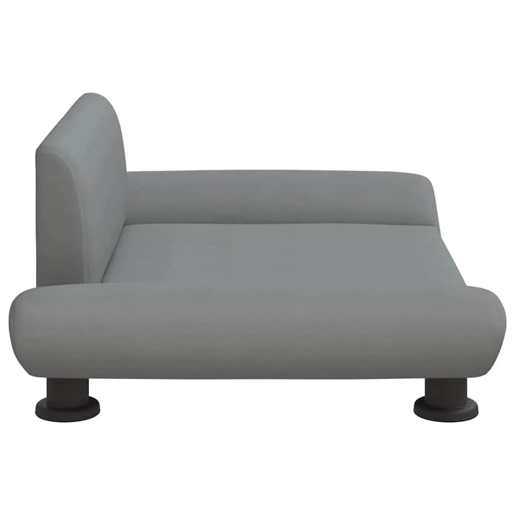 Dog Bed Indoor Comfort Grey Fabric Sofa Couch Lounger 70 x 45 x 28 cm