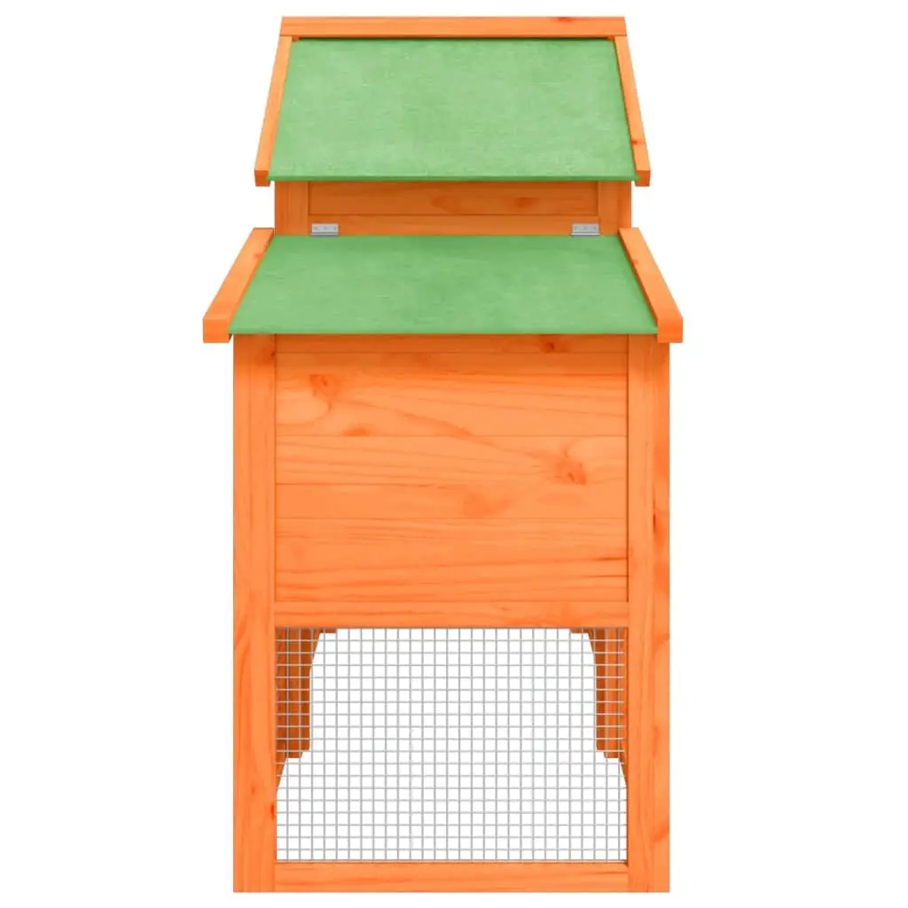 Chicken Coop Solid Pine Wood Large Nesting Box Brown