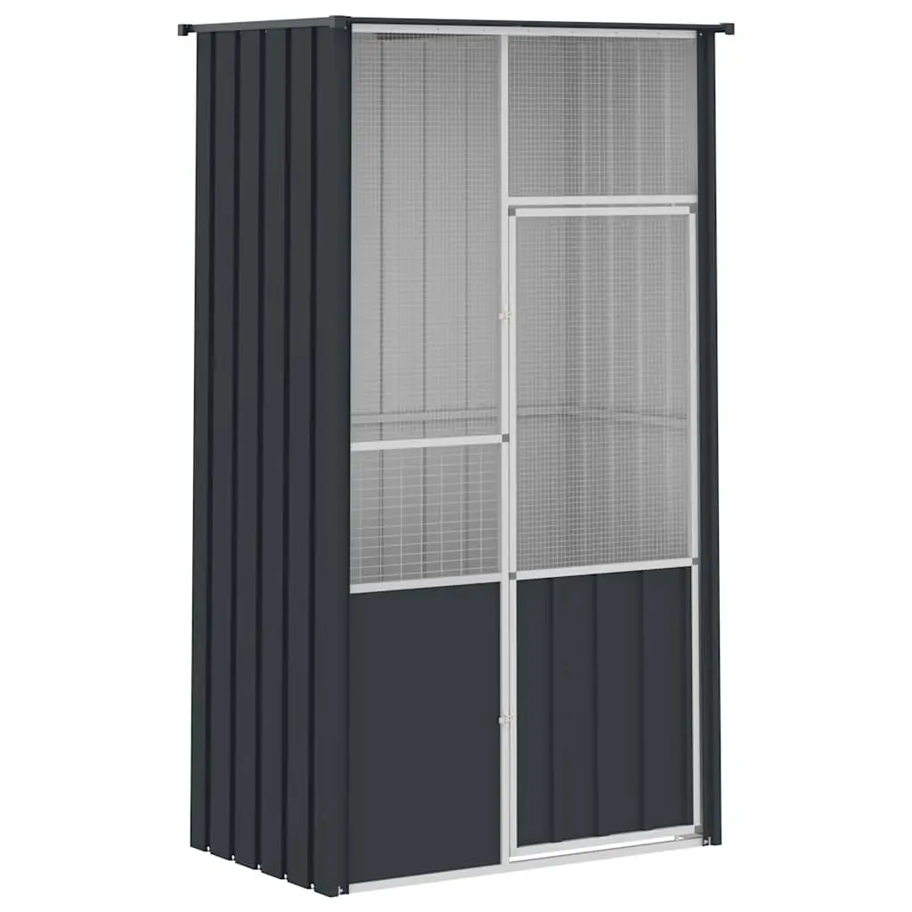 Bird Cage Large Walk-In Flight Enclosure Anthracite Galvanised Steel
