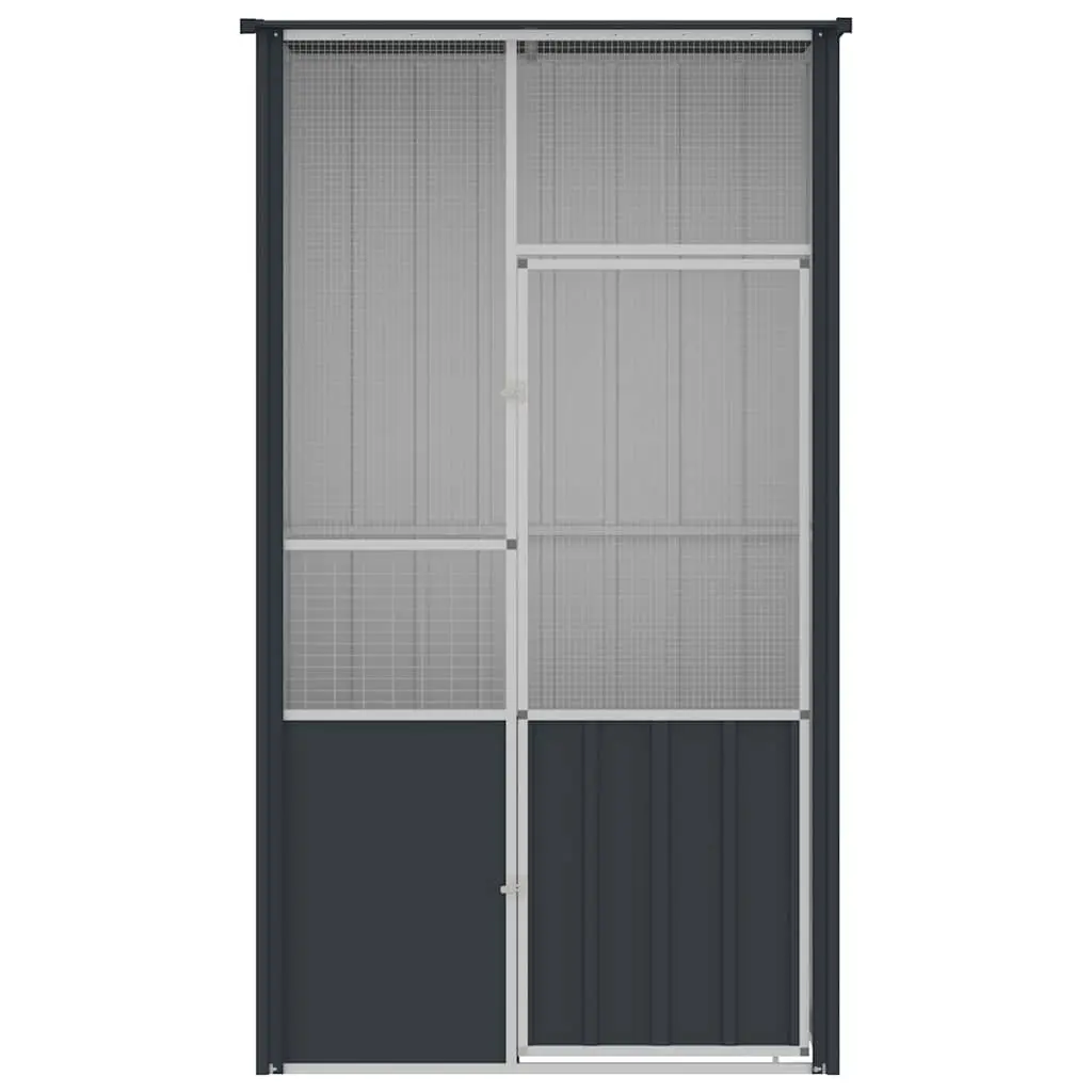 Bird Cage Large Walk-In Flight Enclosure Anthracite Galvanised Steel