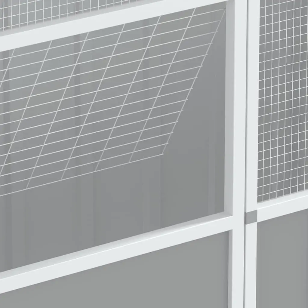 Large Grey Aviary Flight Enclosure for Birds Galvanised Steel Walk In Cage