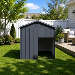 Reassuringly Durable Dog House with Roof Protection