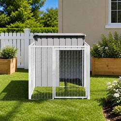 Reliable Dog House with Run for Your Pet's Safety