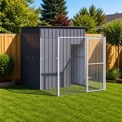 Comfortable Dog House with Run - Reliable Outdoor Shelter