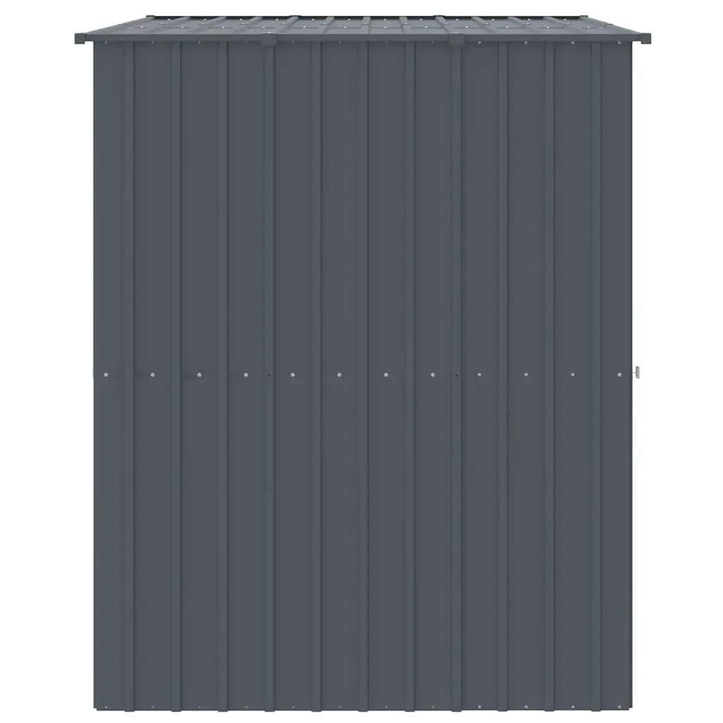 Dog Kennel Outdoor Shelter with Roof 214 x 153 x 181 cm Anthracite Galvanised Steel