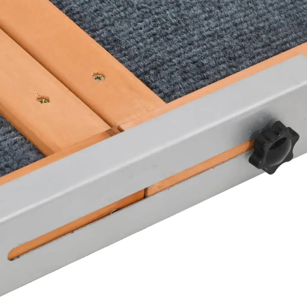 Dog Ramp Portable Access 120cm Grey Wood