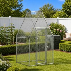 Warm and Secure Chicken Cage 100x100x190 cm Outdoor Coop