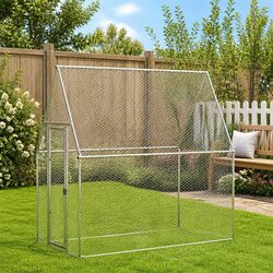 Reliable Silver Chicken Cage for Small Animal Care