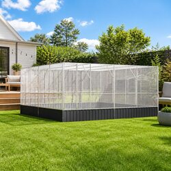 Reliable Bird Aviary with Strong Steel Frame 418x414x212cm