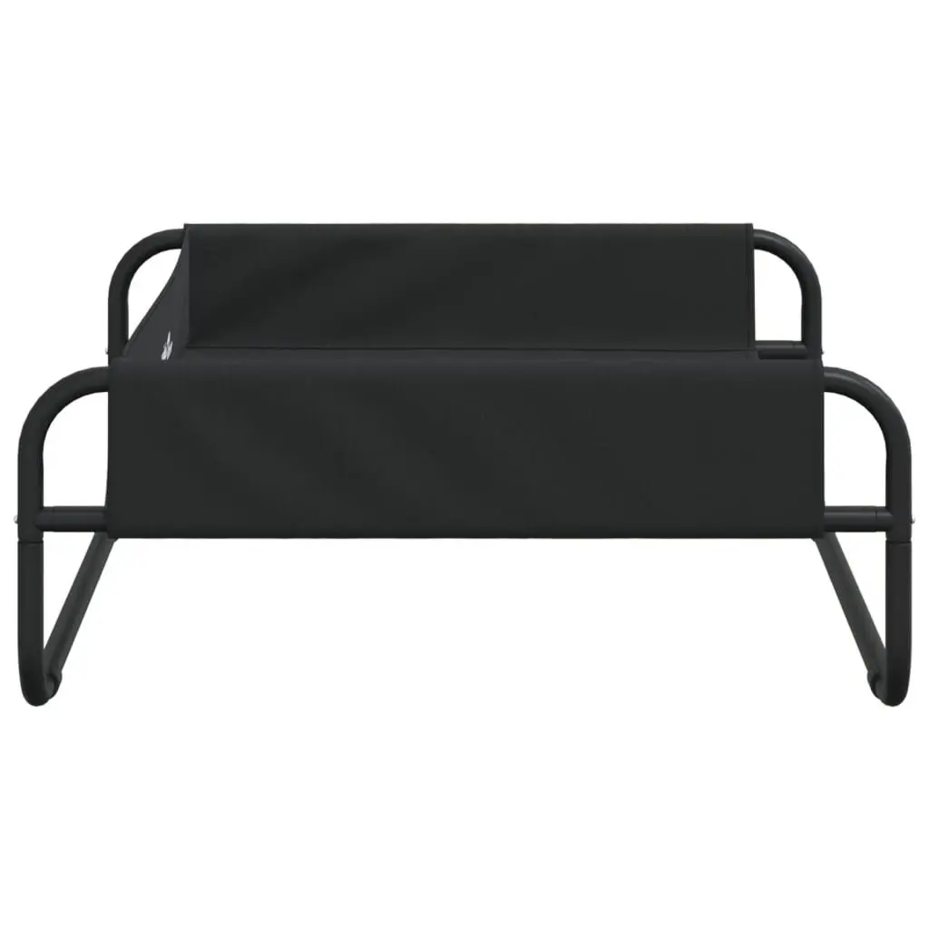Elevated Dog Bed Anthracite Oxford Fabric Steel Frame Indoor Outdoor Pet Cot