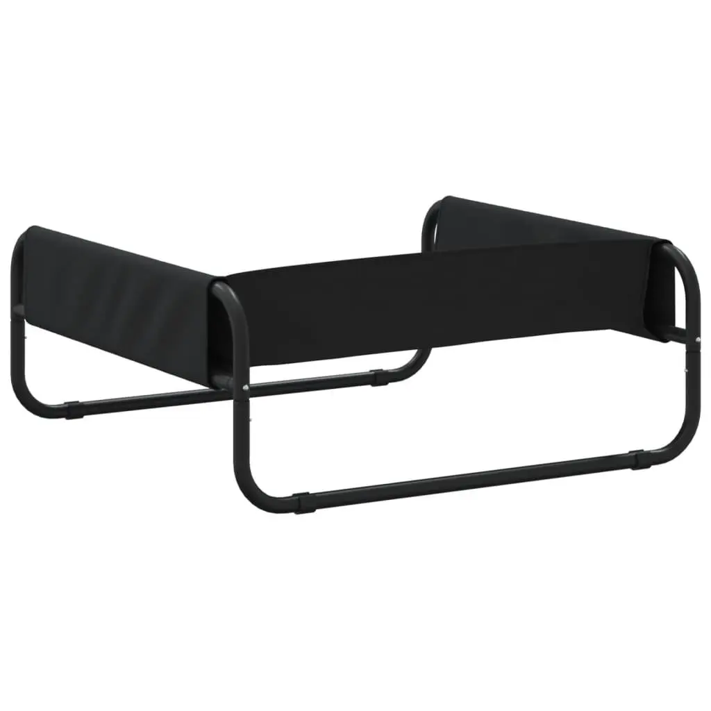 Elevated Dog Bed Anthracite Oxford Fabric Steel Frame Indoor Outdoor Pet Cot